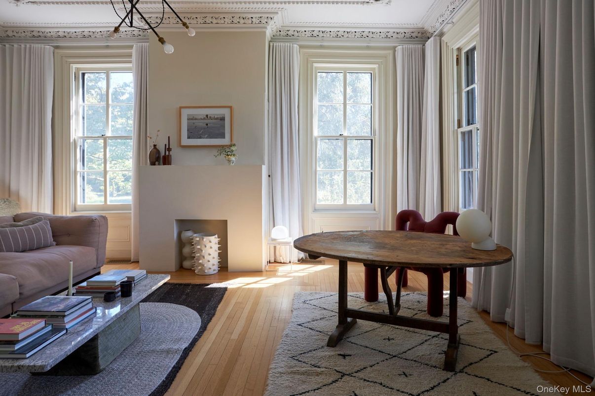 Fireplace, Interior, Wood Texture Flooring