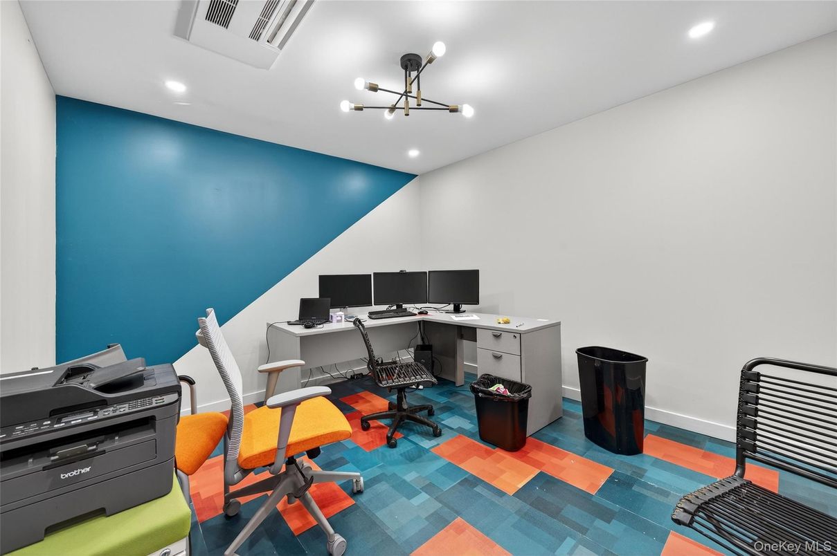 Home Office, Interior, Pendant Lights, Recessed Lighting