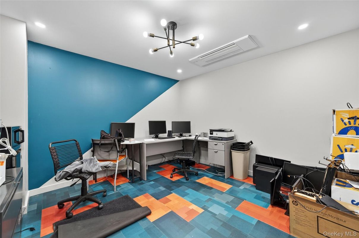 Home Office, Interior, Recessed Lighting