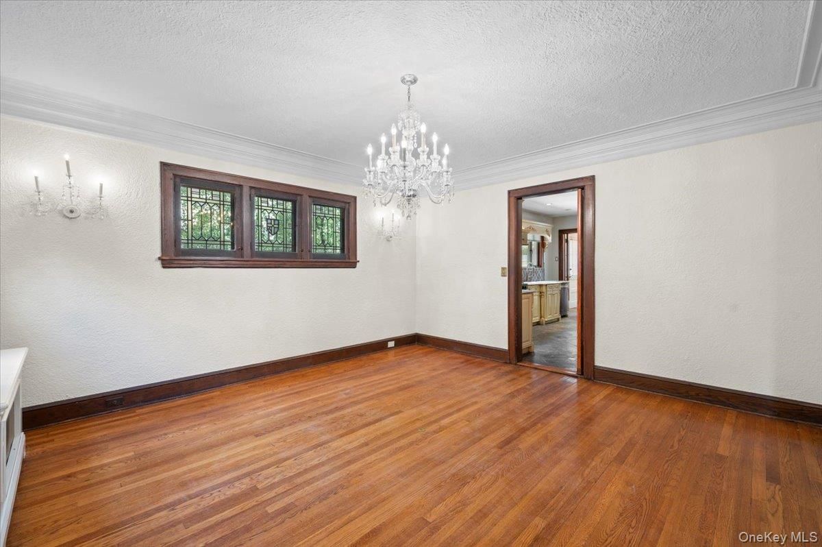 Chandelier, Empty room, Interior, Wood Texture Flooring