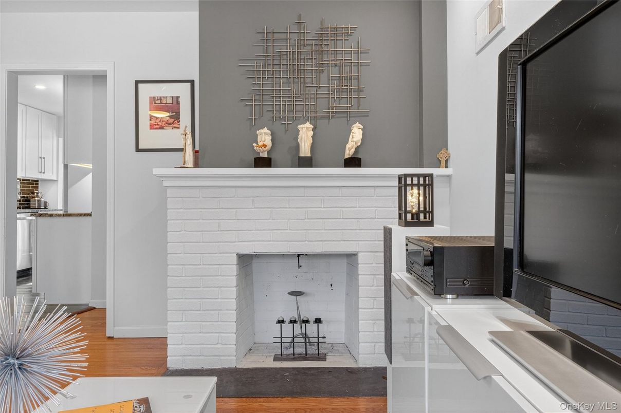 Fireplace, Interior, Wood Texture Flooring