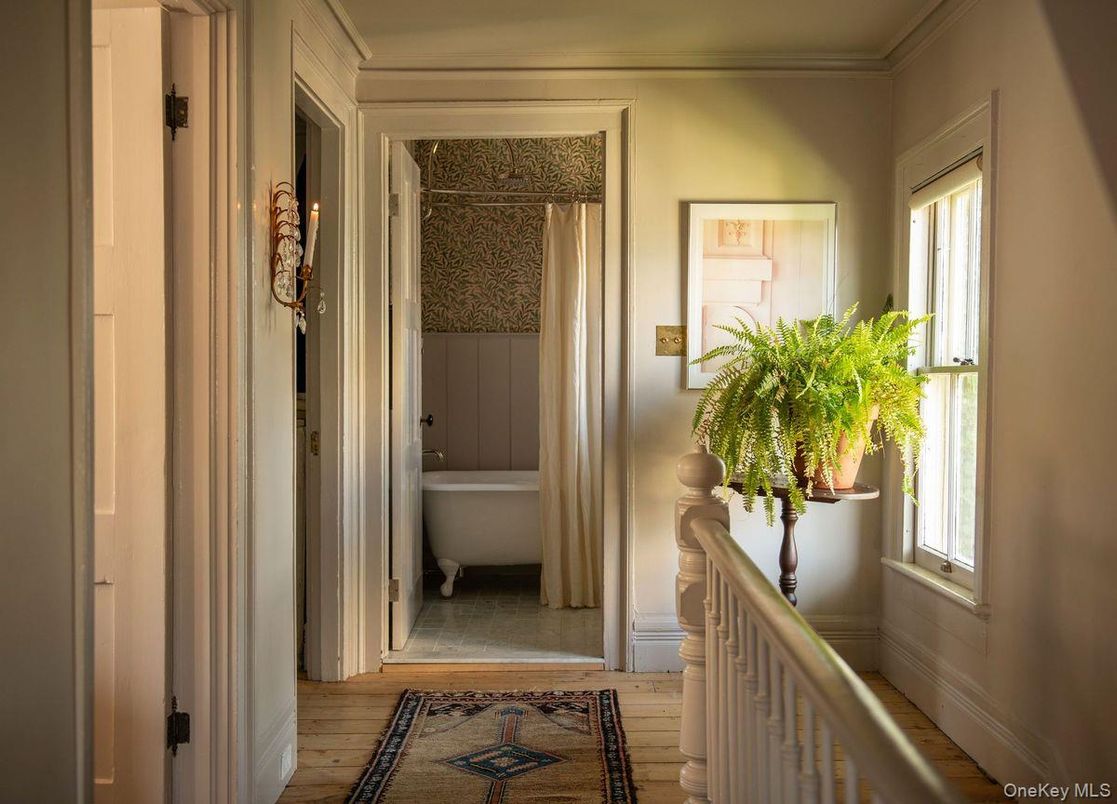 Bathroom, Free Standing Baths, Interior, Wood Texture Flooring