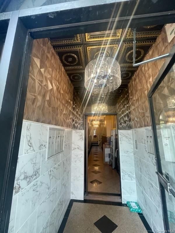 Chandelier, Interior, Marble Walls