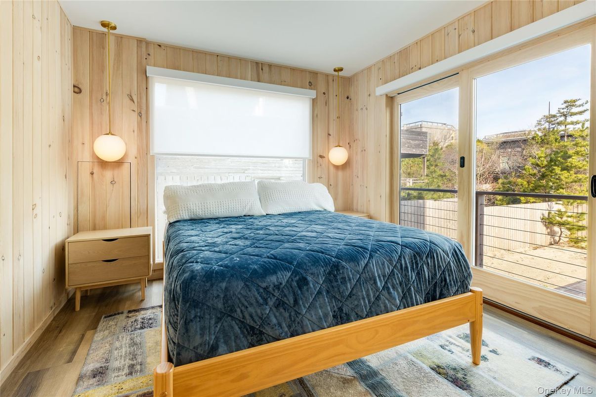 Bedroom, Interior, Wood Texture Flooring, Wooden Walls