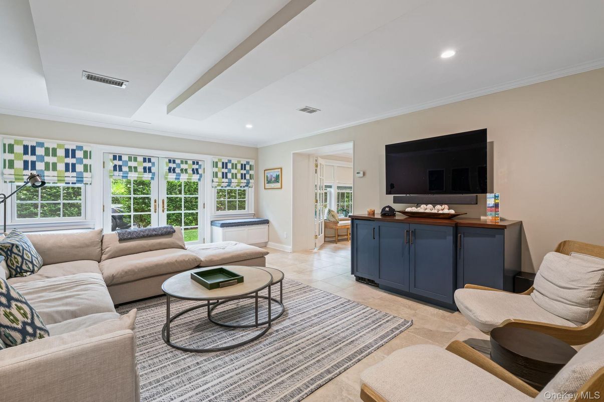 Interior, Living room, Recessed Lighting