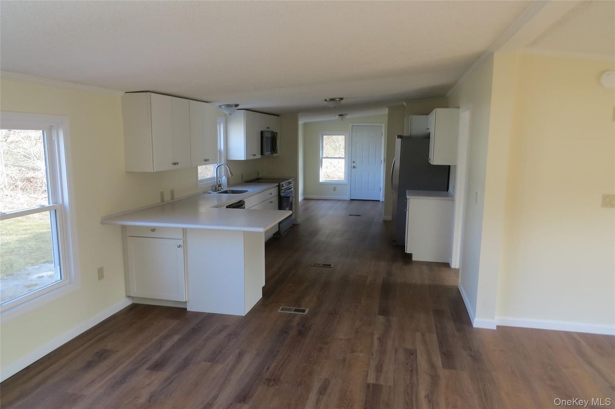 Interior, Kitchen, Wood Texture Flooring