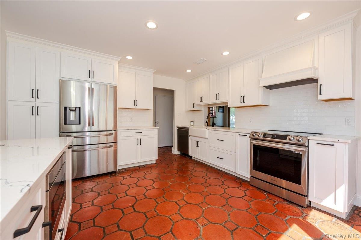 Interior, Kitchen, Recessed Lighting, Stainless Steel Appliances