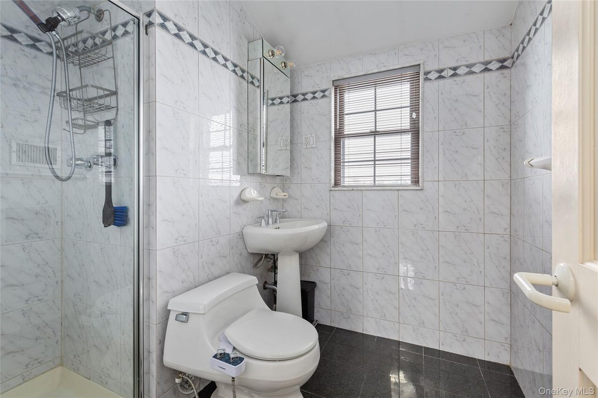 Bathroom, Glass Shower, Interior, Marble Walls