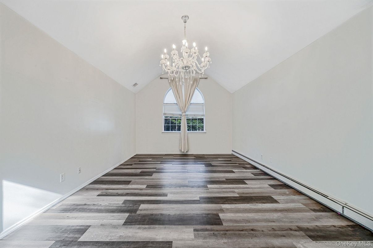 Chandelier, Empty room, Interior, Wood Texture Flooring