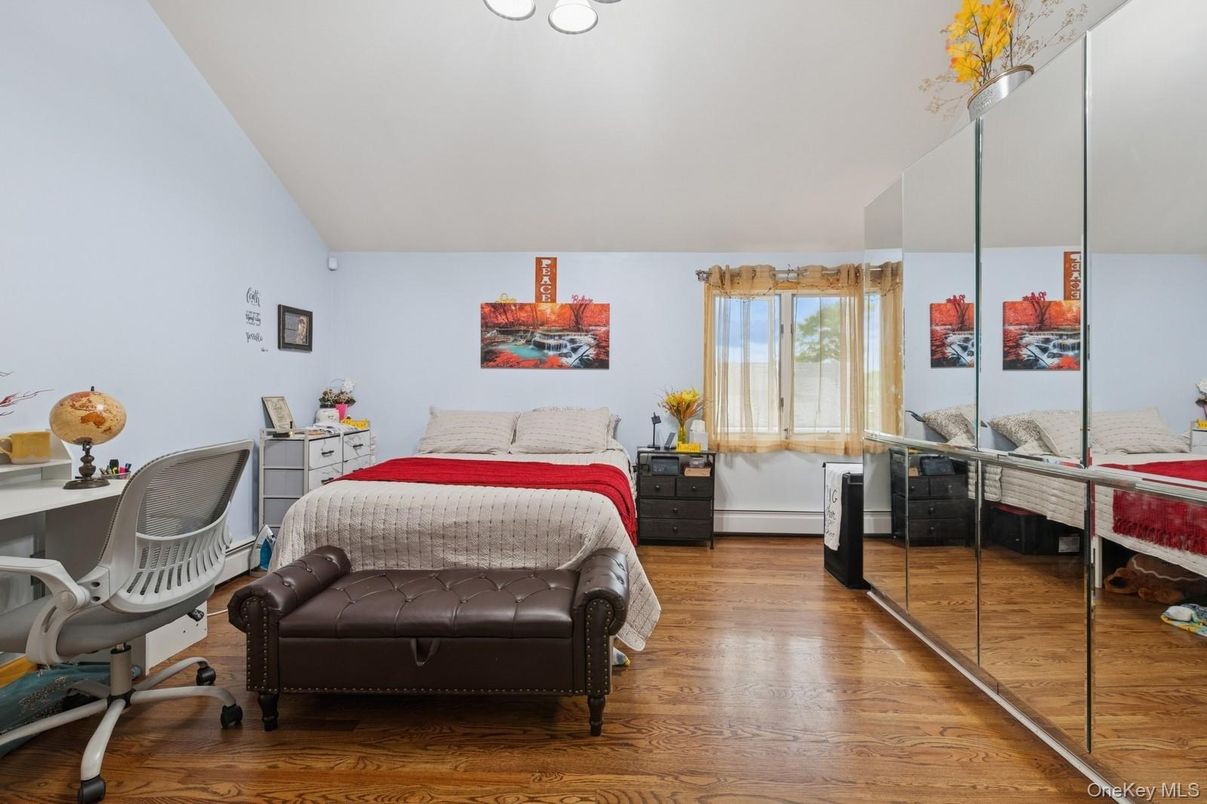Bedroom, Interior, Wood Texture Flooring