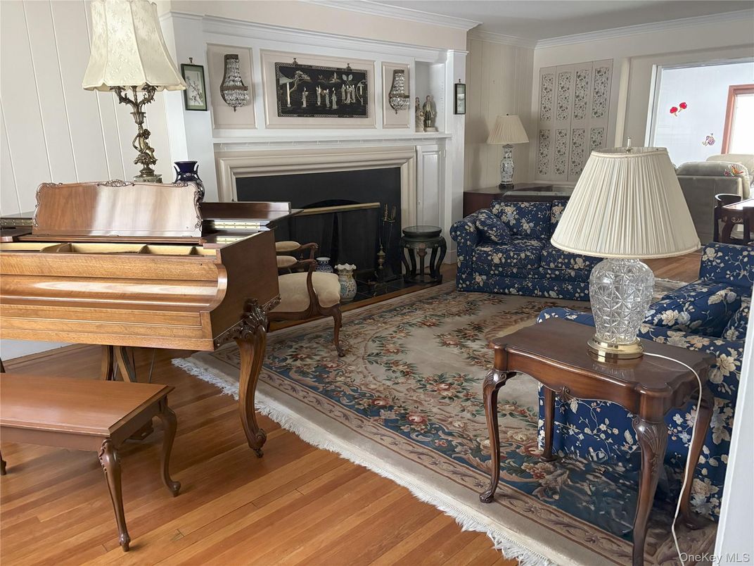 Fireplace, Interior, Piano, Wood Texture Flooring