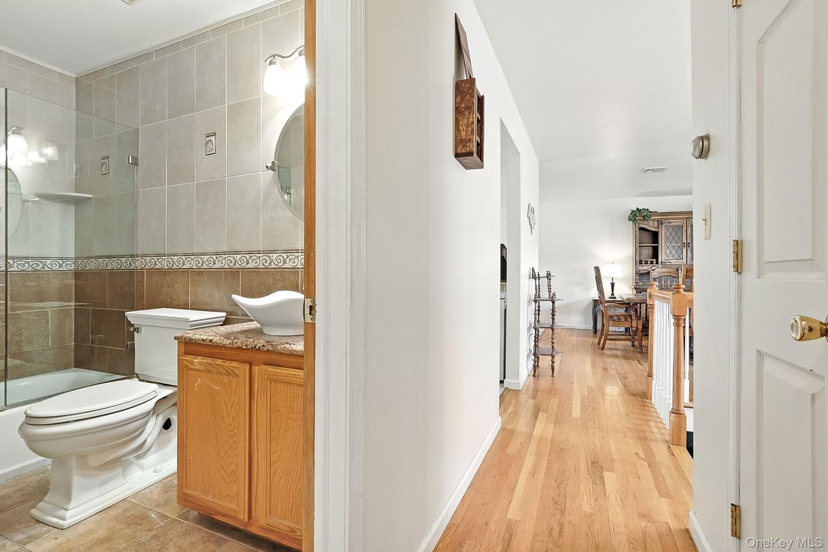 Bathroom, Interior, Wood Texture Flooring