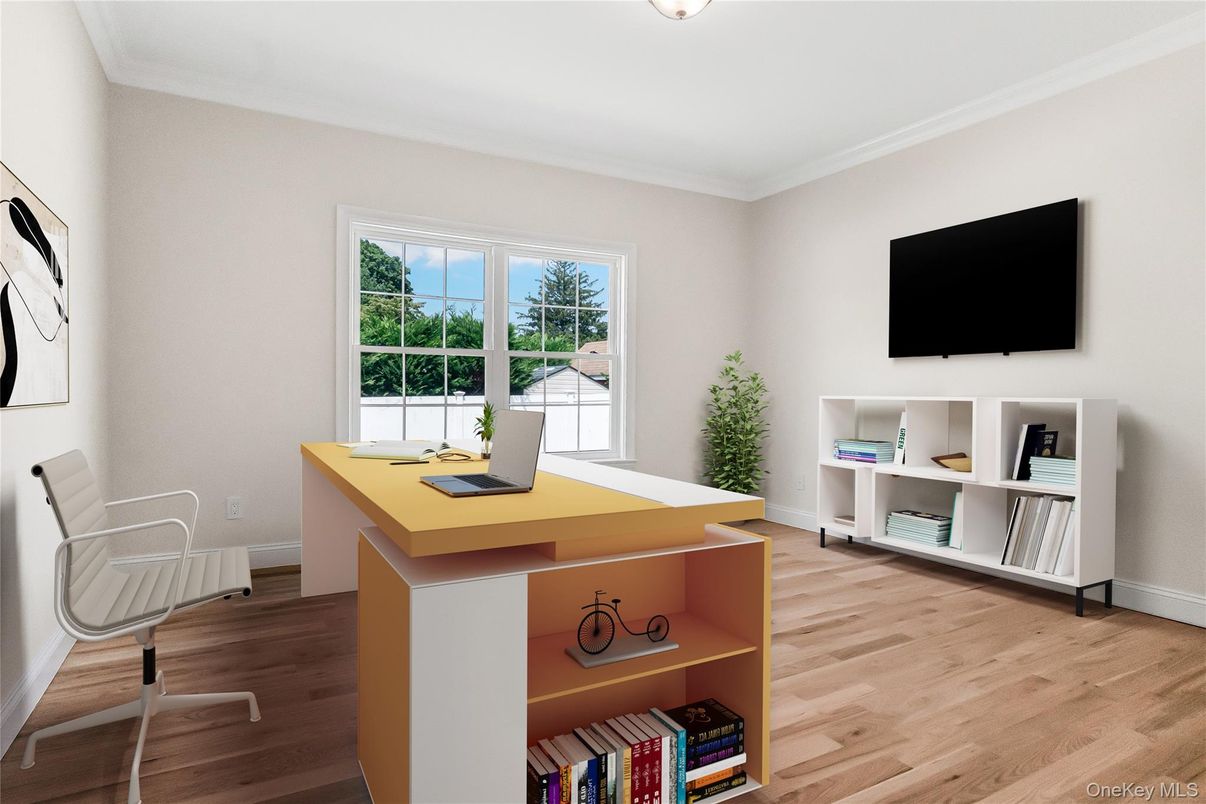 Home Office, Interior, Wood Texture Flooring