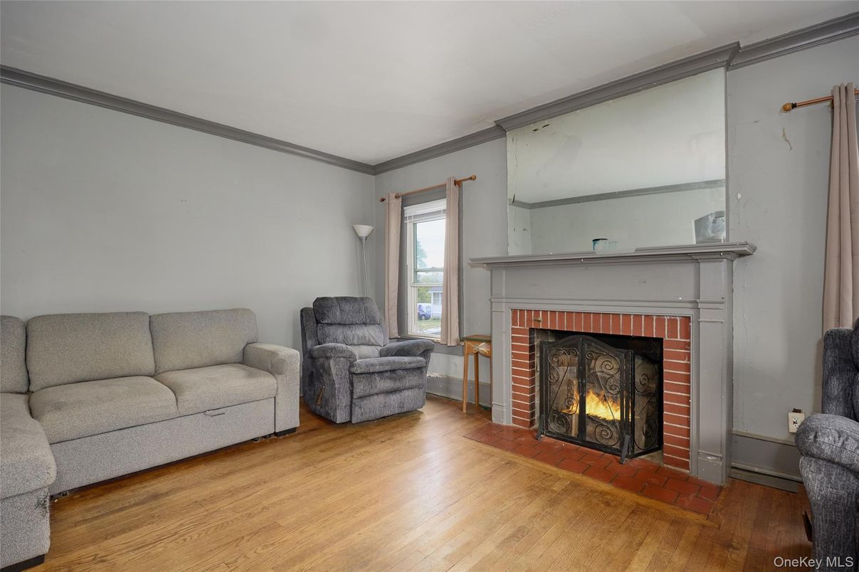 Fireplace, Interior, Wood Texture Flooring