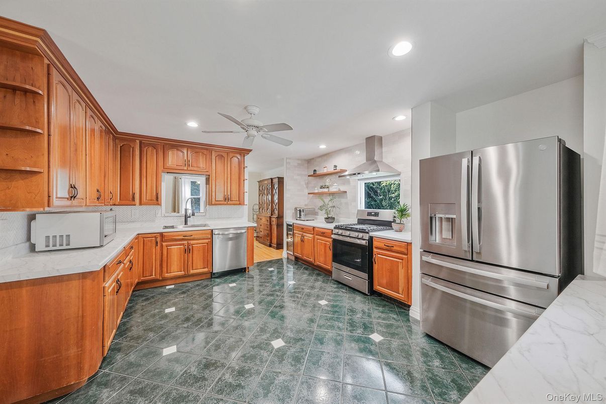 Interior, Kitchen, Recessed Lighting, Stainless Steel Appliances