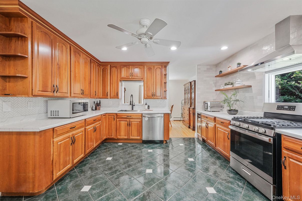 Interior, Kitchen, Recessed Lighting, Stainless Steel Appliances