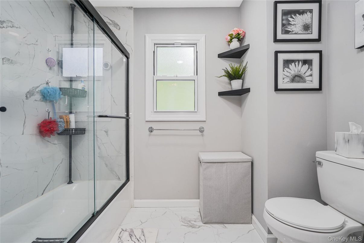 Bathroom, Glass Shower, Interior, Marble, Marble Walls