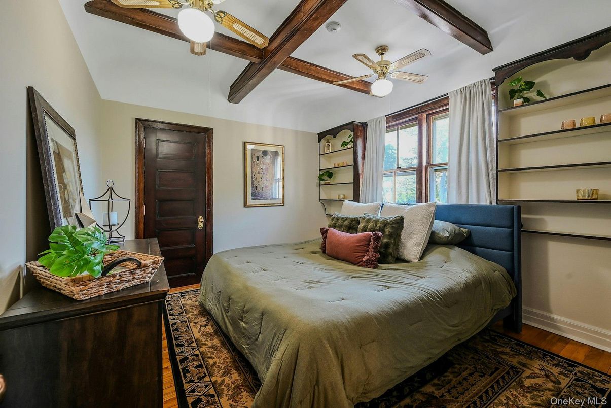 Bedroom, Interior, Wooden Beams, Wood Texture Flooring