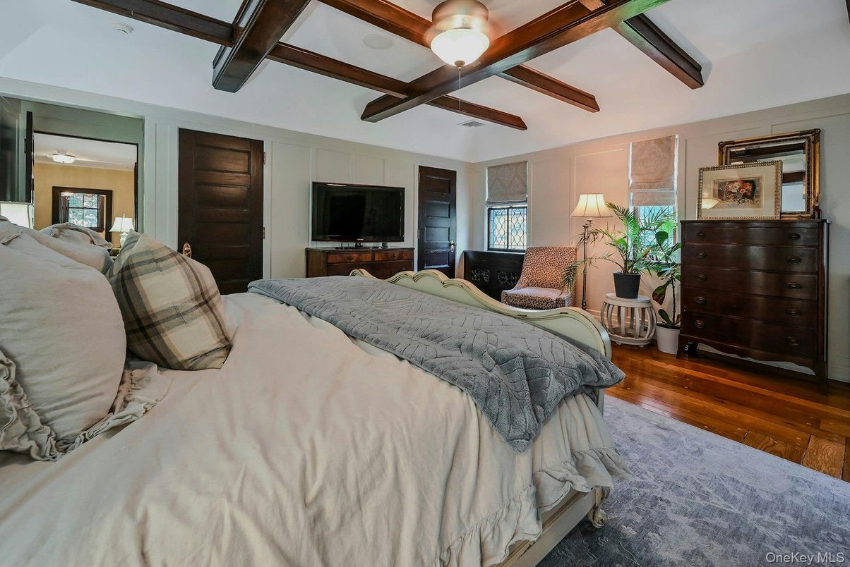 Bedroom, Interior, Wooden Beams, Wood Texture Flooring