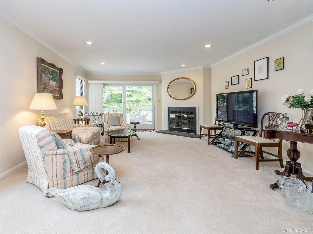 Fireplace, Home Office, Interior, Living room, Recessed Lighting