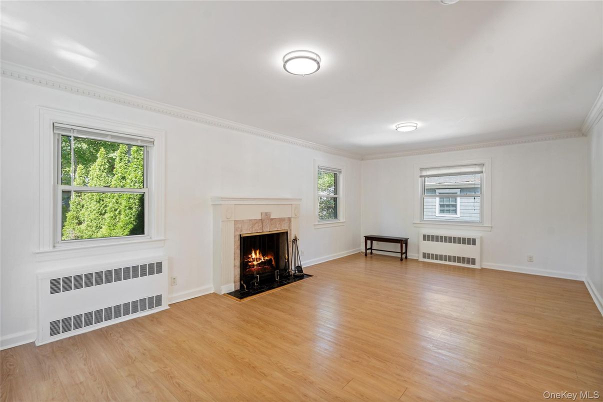 Empty room, Fireplace, Interior, Wood Texture Flooring