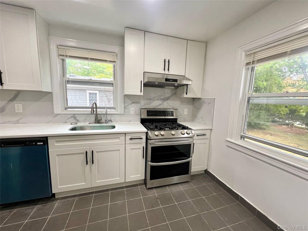 Interior, Kitchen, Marble Walls, Stainless Steel Appliances