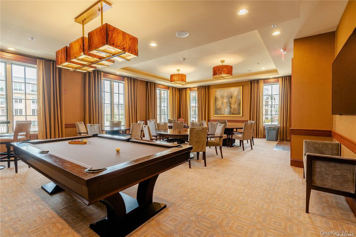 Billiard Table, Dining room, Game Room, Interior, Pendant Lights, Recessed Lighting