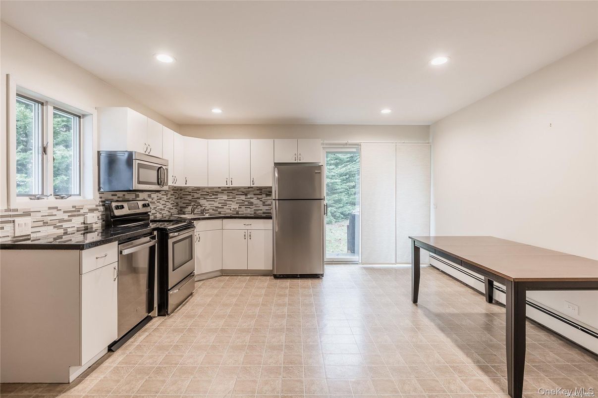 Interior, Kitchen, Recessed Lighting, Stainless Steel Appliances