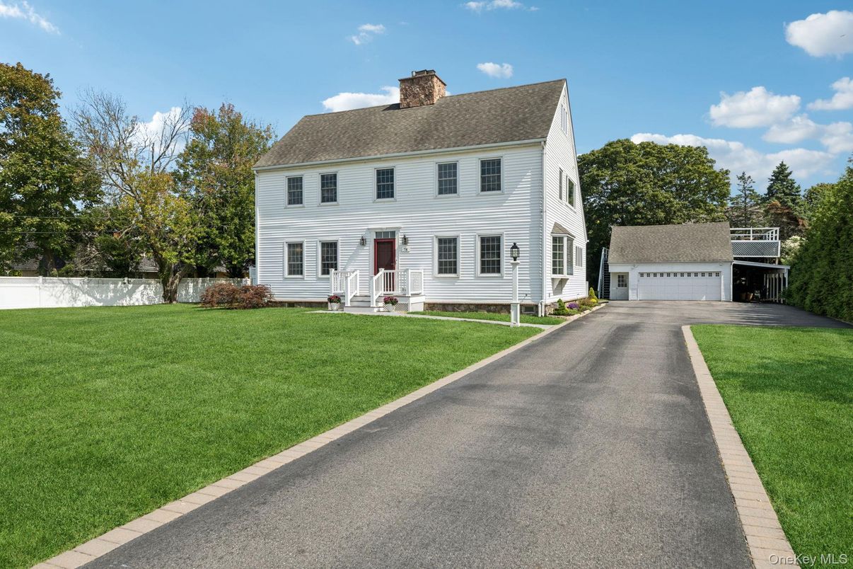 Attached, Backyard, Detached Garage, Exterior, Facade, Georgian