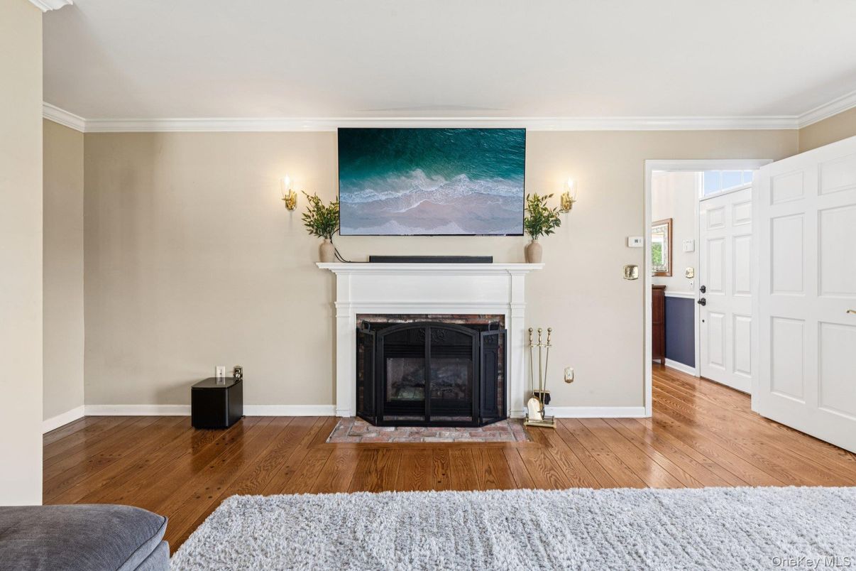 Fireplace, Interior, Wood Texture Flooring