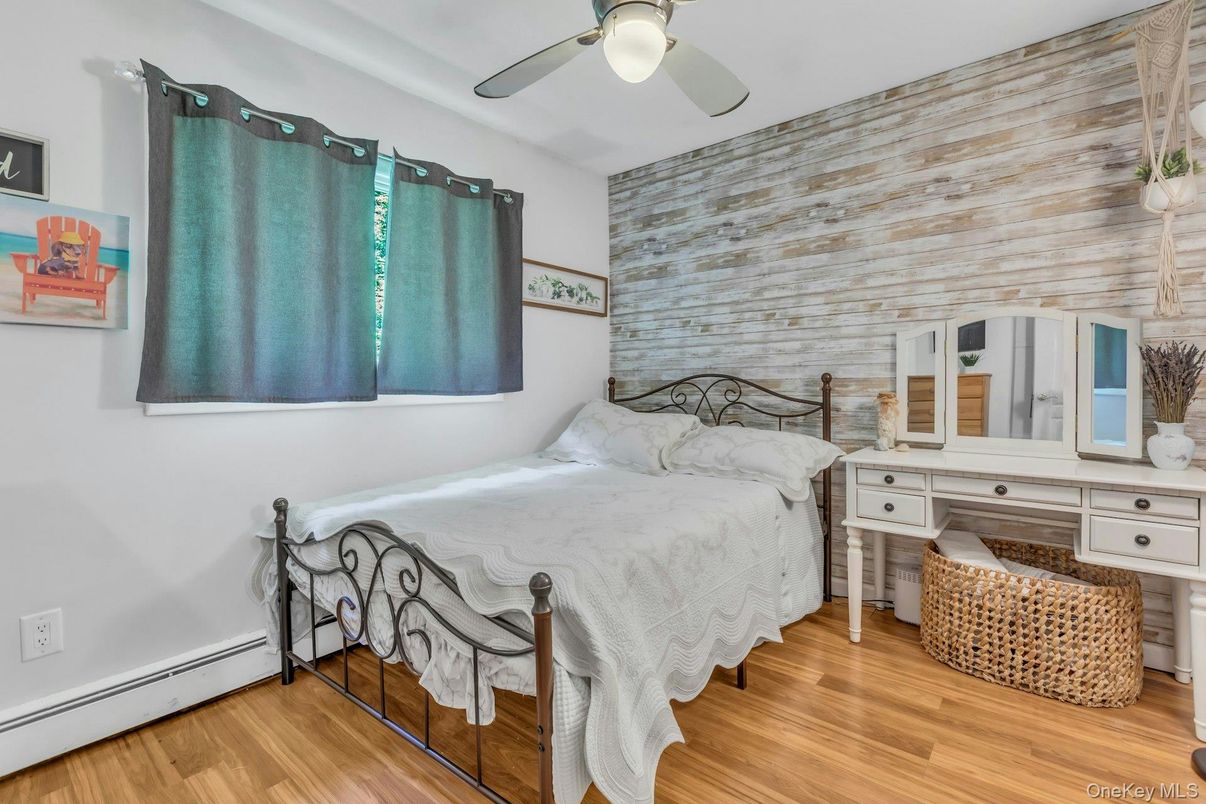 Bedroom, Interior, Stone Walls, Wood Texture Flooring, Wooden Walls
