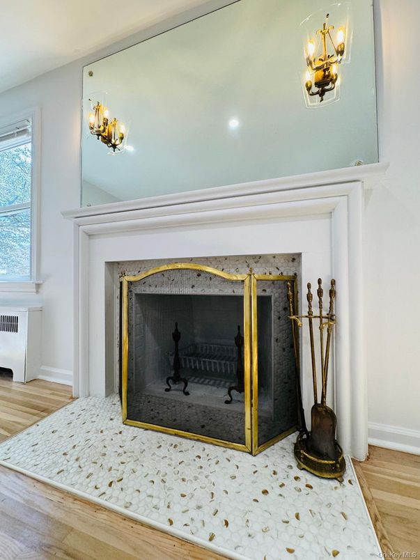 Fireplace, Interior, Wood Texture Flooring