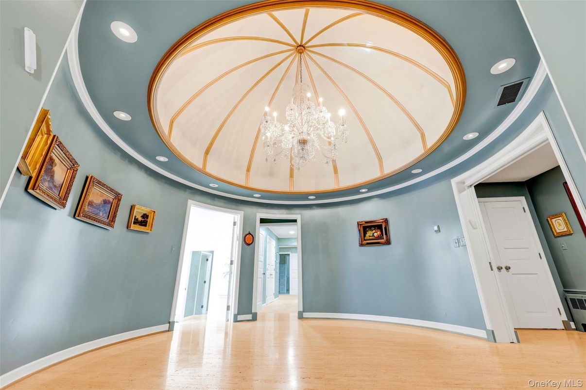 Chandelier, Interior, Recessed Lighting, Wood Texture Flooring