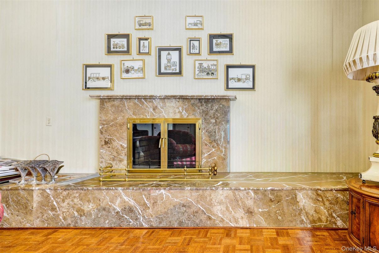 Fireplace, Interior, Wood Texture Flooring