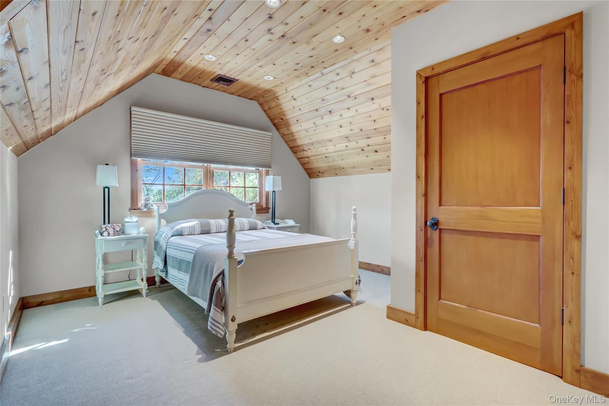 Bedroom, Interior, Wooden Ceilings