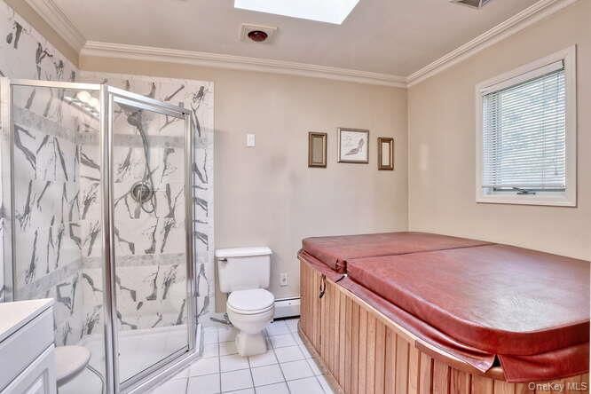 Bathroom, Glass Shower, Hot Tub, Interior, Marble Walls