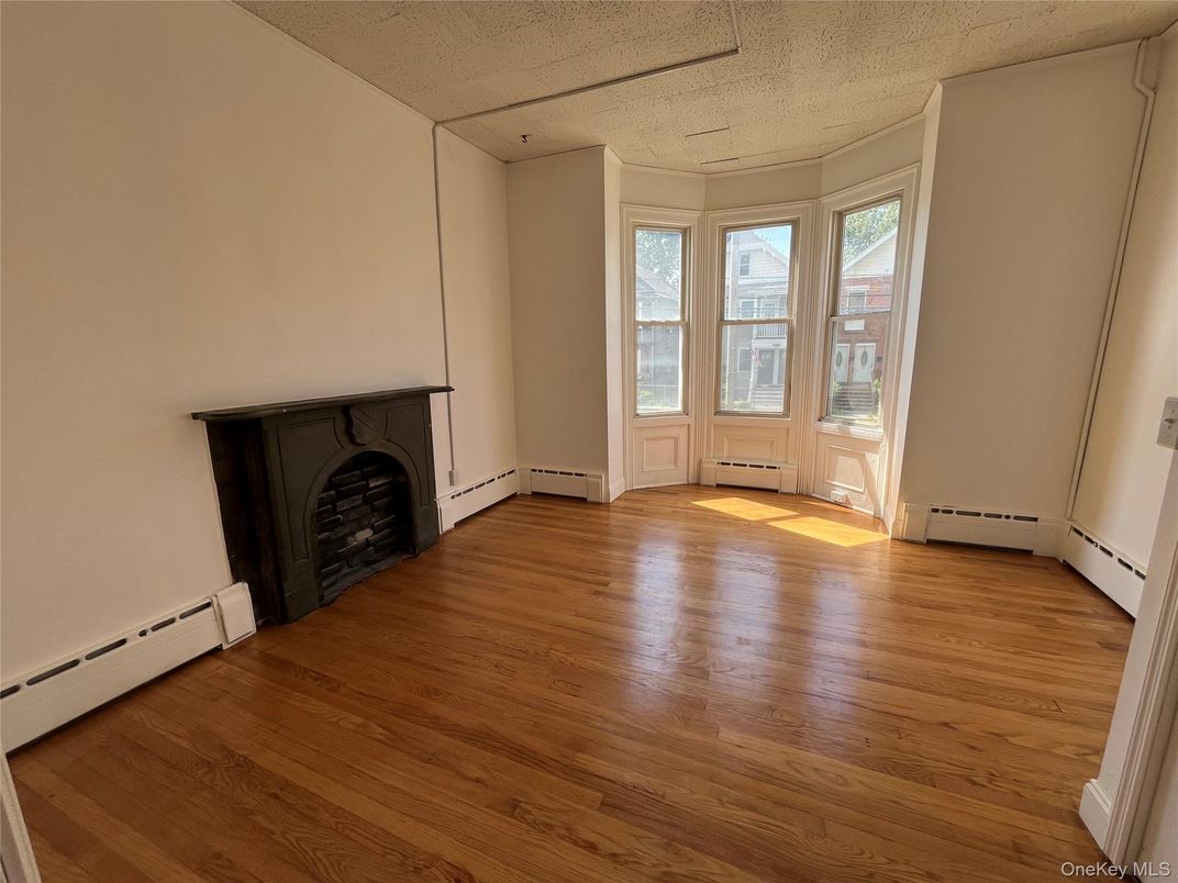 Empty room, Fireplace, Interior, Wood Texture Flooring
