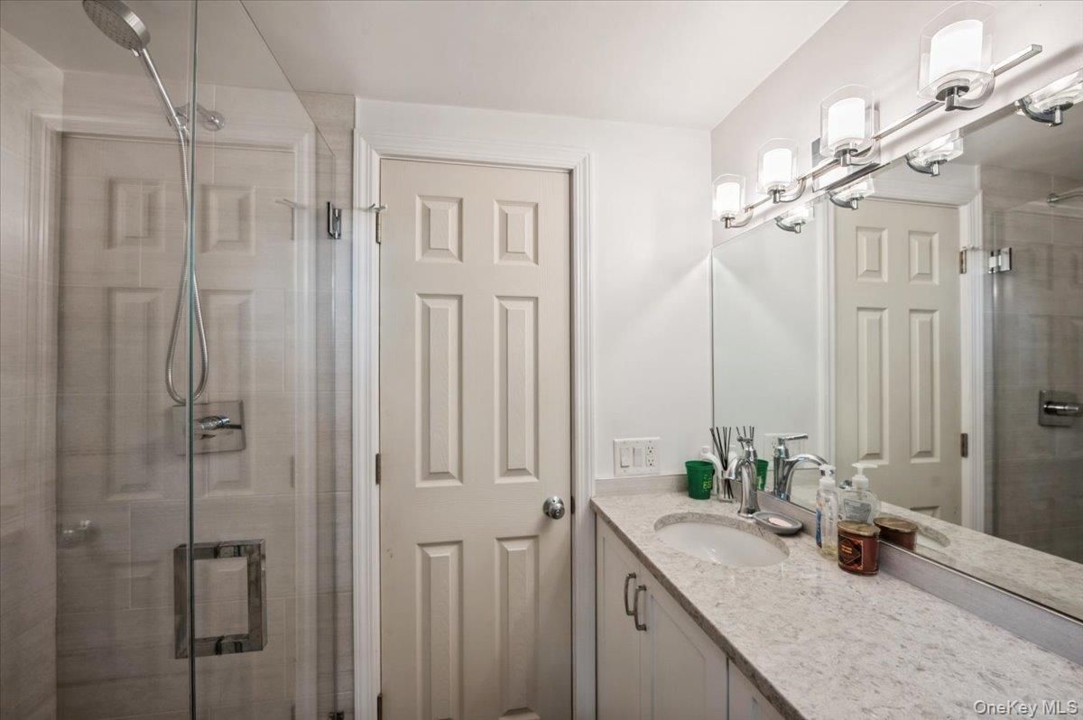 Bathroom, Dual Sink Vanities, Glass Shower, Interior