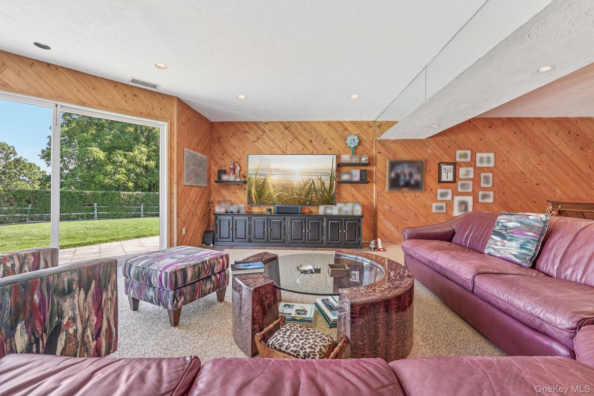 Interior, Living room, Recessed Lighting, Wooden Walls