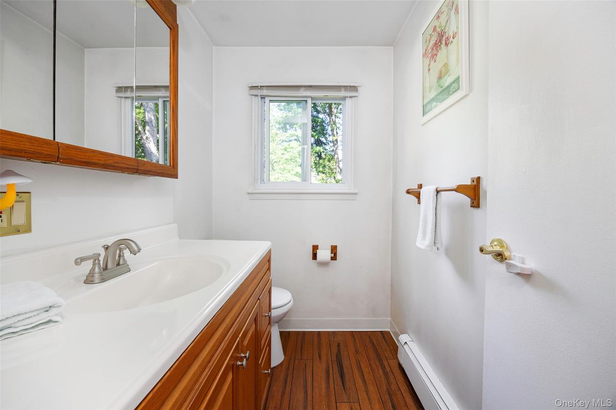 Bathroom, Interior, Wood Texture Flooring