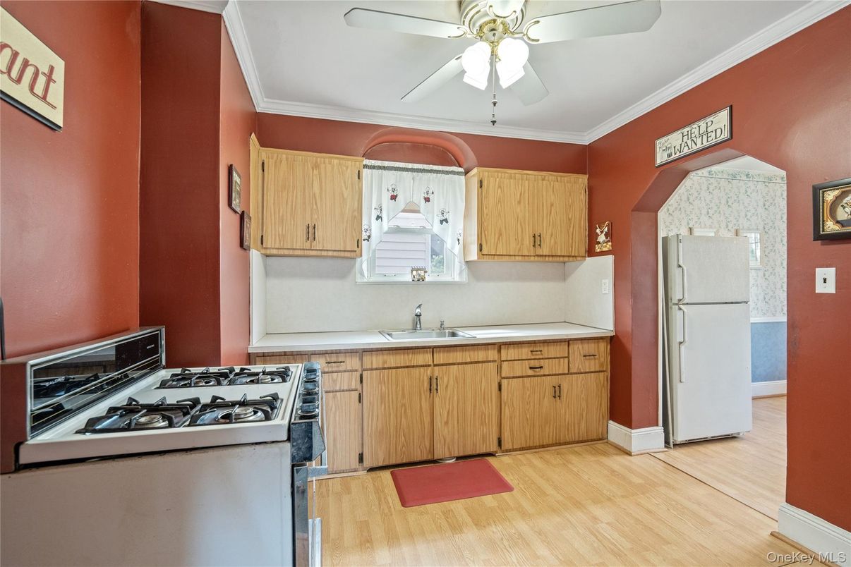 Interior, Kitchen, Wood Texture Flooring