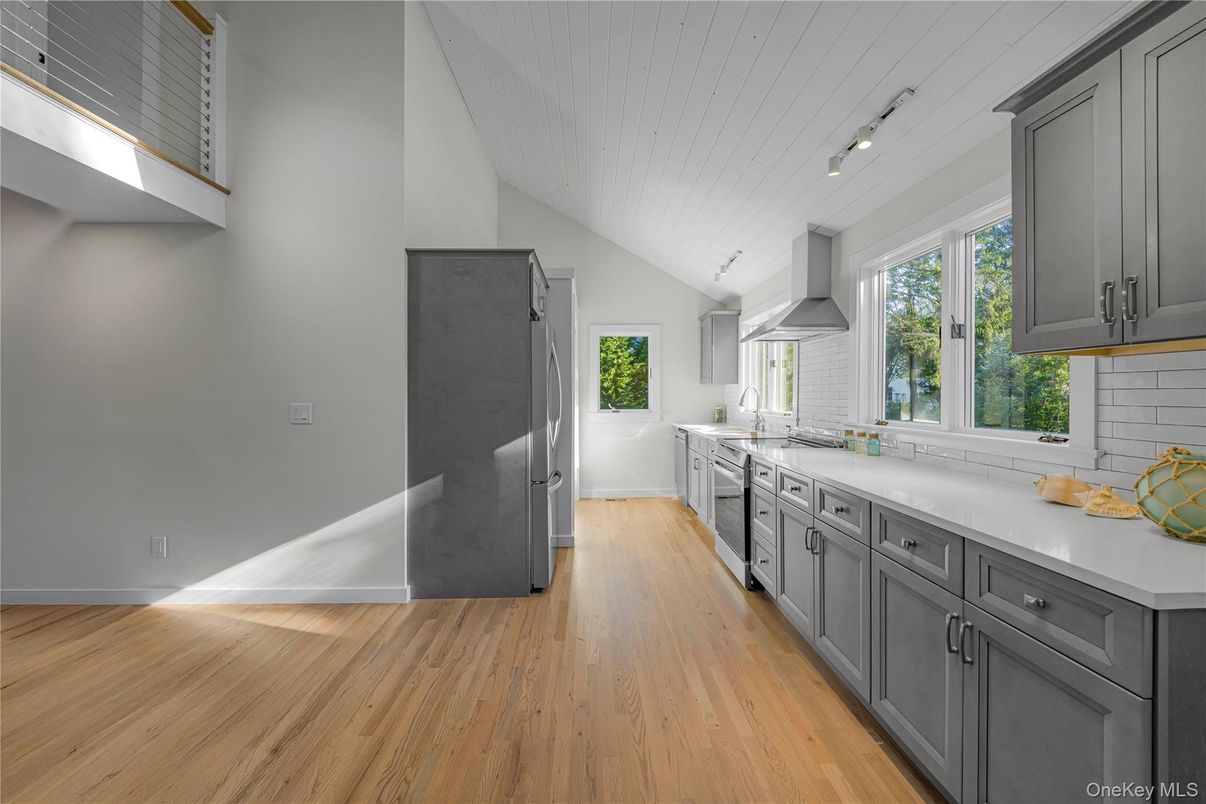 Interior, Kitchen, Wood Texture Flooring