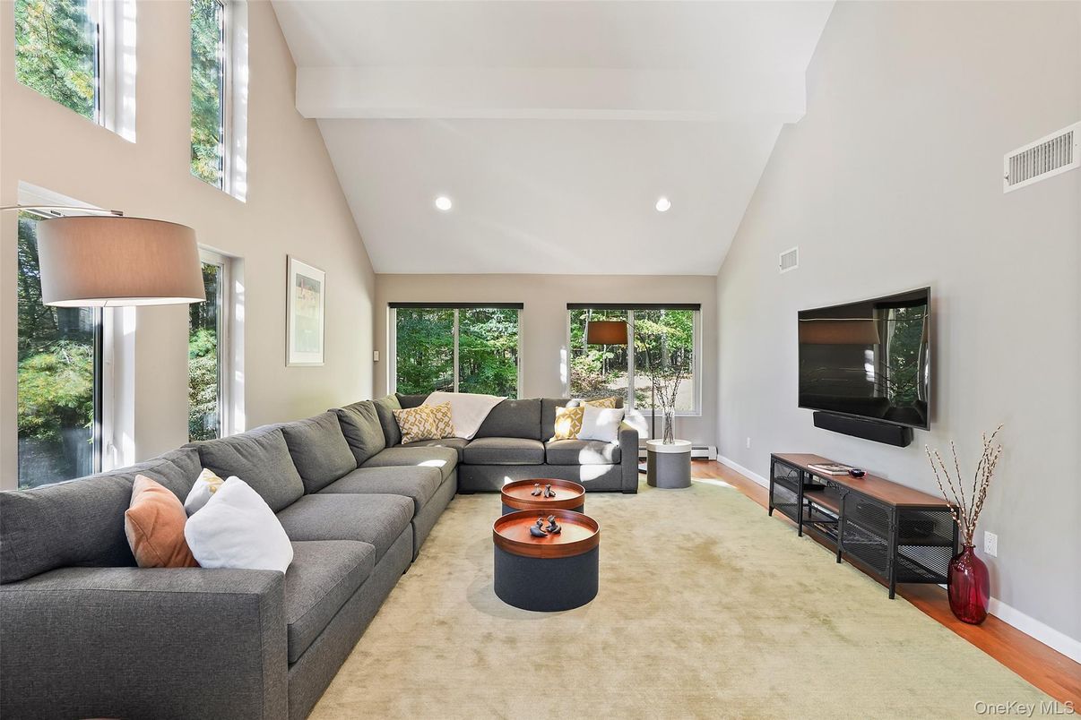 Interior, Living room, Recessed Lighting