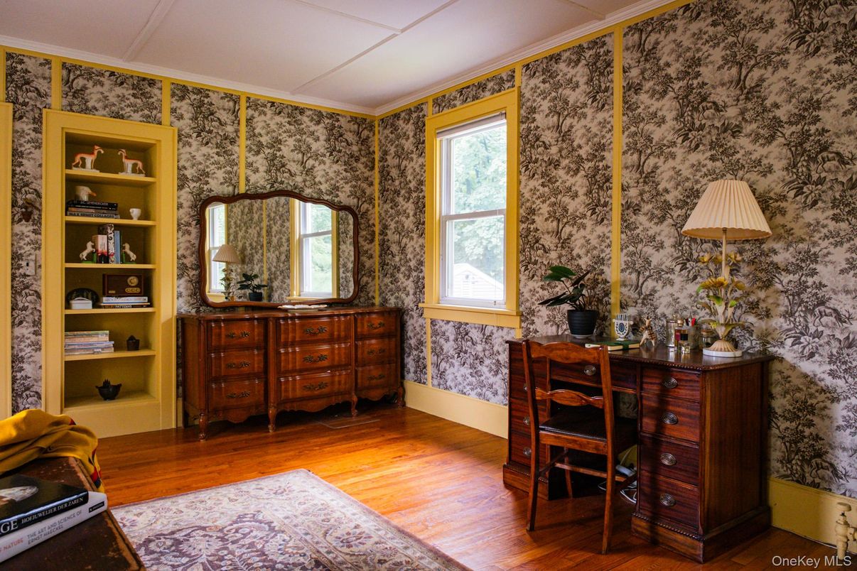 Home Office, Interior, Wood Texture Flooring