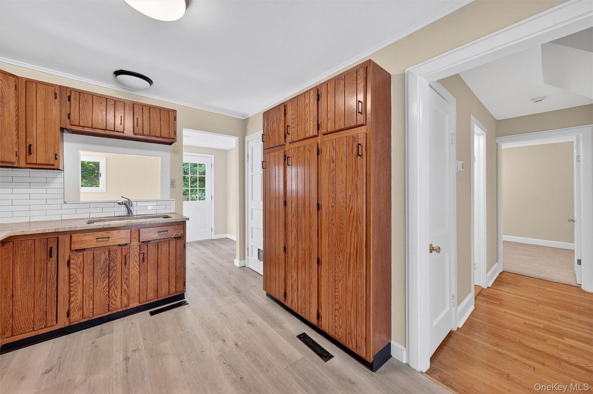 Interior, Kitchen, Wood Texture Flooring