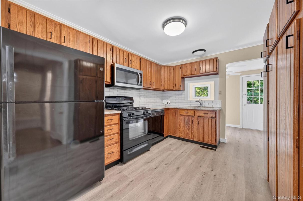 Interior, Kitchen, Wood Texture Flooring
