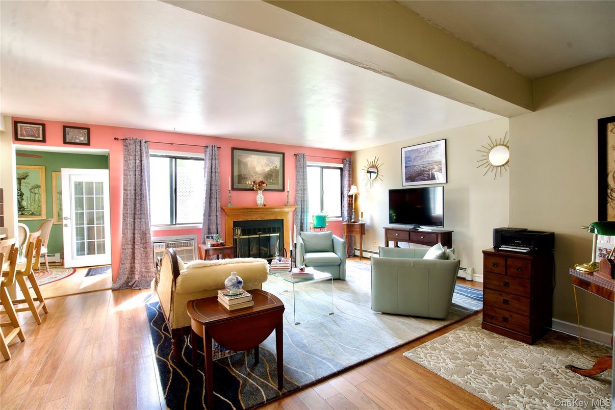Fireplace, Interior, Living room, Wood Texture Flooring