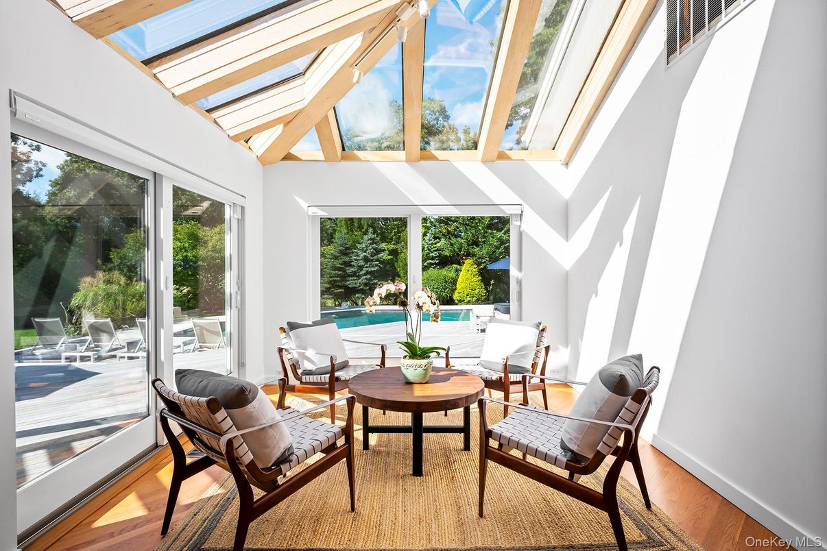 Interior, Sun Room, Wood Texture Flooring