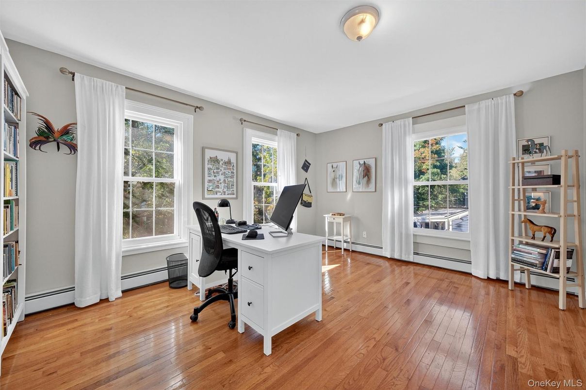 Home Office, Interior, Wood Texture Flooring