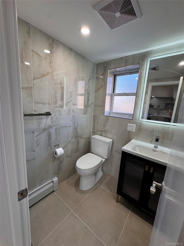 Bathroom, Glass Shower, Interior, Marble Walls, Recessed Lighting